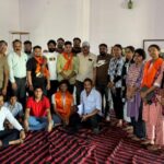 भगवा शोभायात्रा को लेकर बैठक आयोजित।