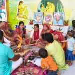 वार्षिक परीक्षा पूर्व यज्ञ का हुआ आयोजन ।