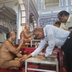 खानिया जी अतिशय क्षेत्र में आचार्य वर्धमान सागर जी का भव्य मंगल प्रवेश1969 में 1008 चंद्रप्रभ भगवान के समक्ष शांति भक्ति से लौटी थी नेत्र ज्योति