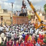 रूण के भोमियासा मंदिर में गूंजे जयकारे भोमियासा महाराज की अष्टधातु अश्व प्रतिमा स्थापित 29 जुलाई को होगा भव्य मेला व जागरण